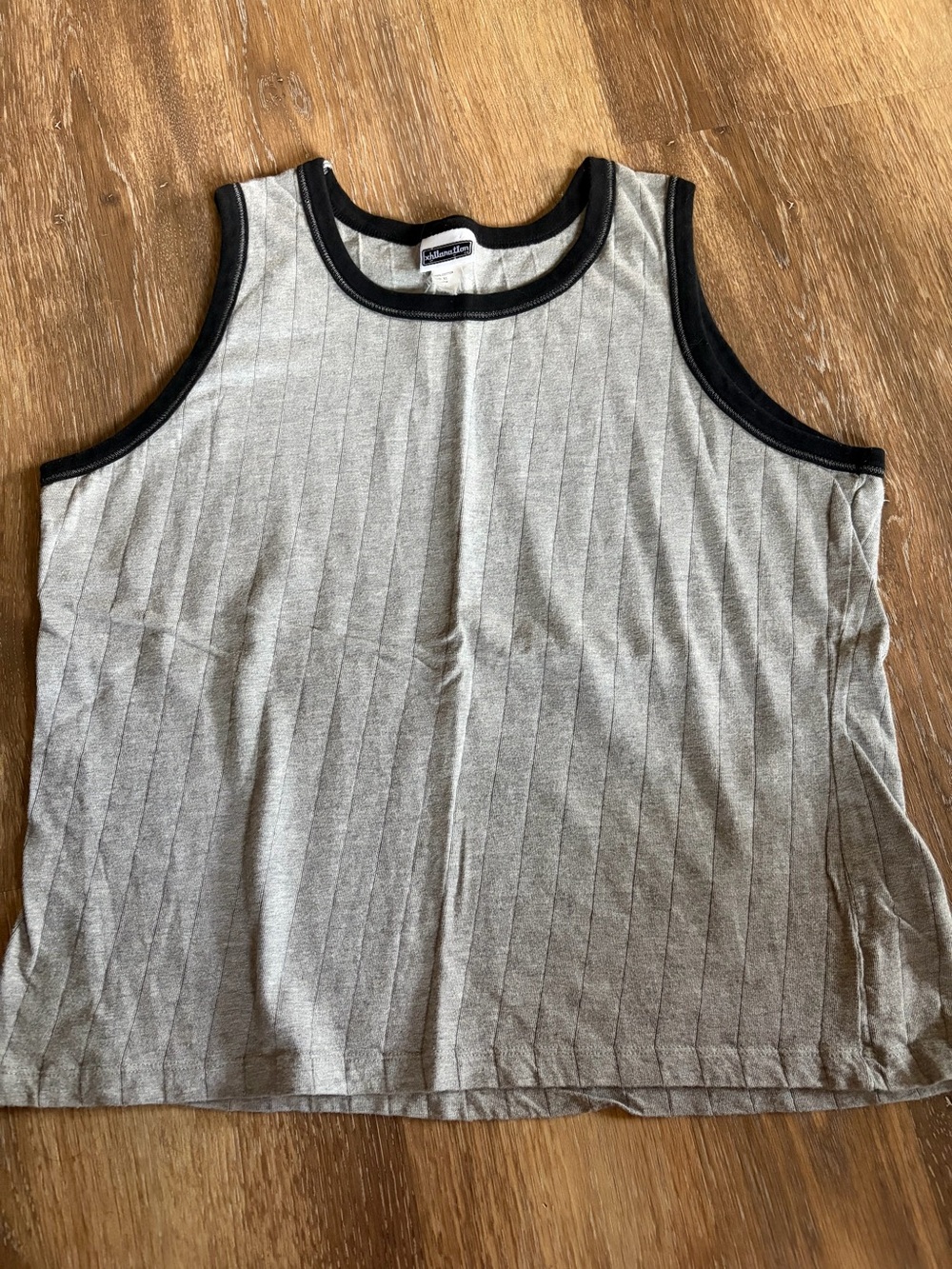 Vintage Xhilaration Sleeveless Ribbed Tank with Black Trim